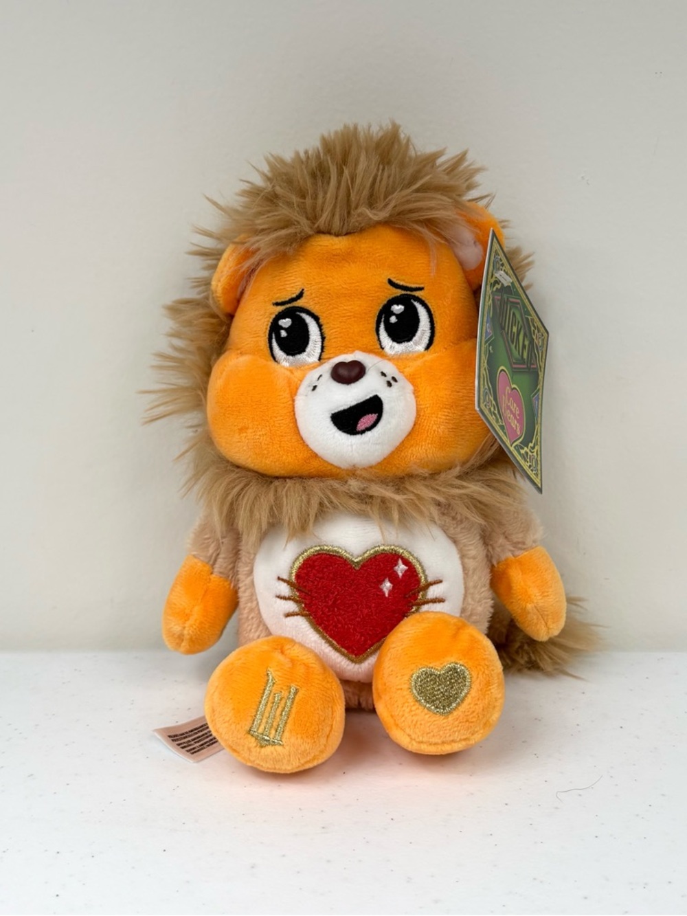 Care Bears Wicked Tenderheart Bear Dressed As Lion From Wicked 9” Stuffed Plush